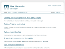 Tablet Screenshot of alexmarandon.com